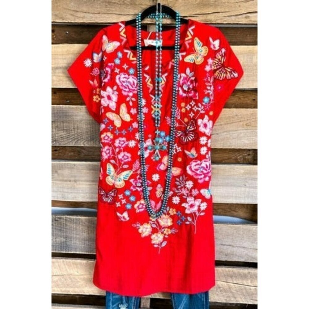 All Things Sunshine Embroidered Dress